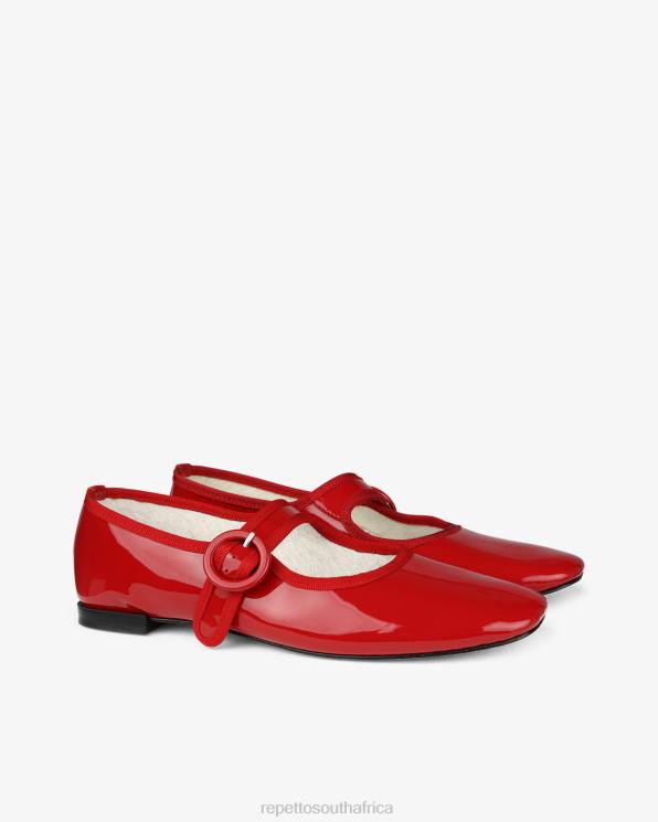 Footwear Repetto Georgia Mary Janes Flammy Red Women 2T48158