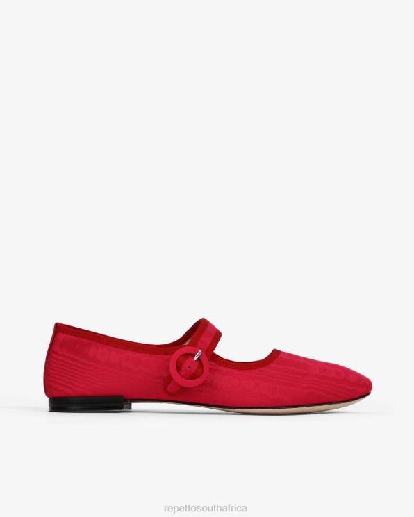 Footwear Repetto Georgia Mary Janes - Satin Raspberry Pink And Flammy Red Women 2T48167