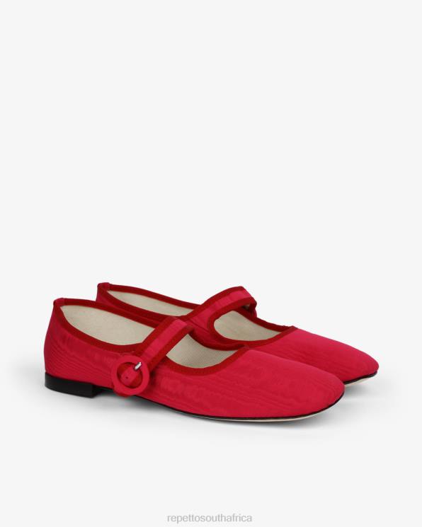 Footwear Repetto Georgia Mary Janes - Satin Raspberry Pink And Flammy Red Women 2T48167
