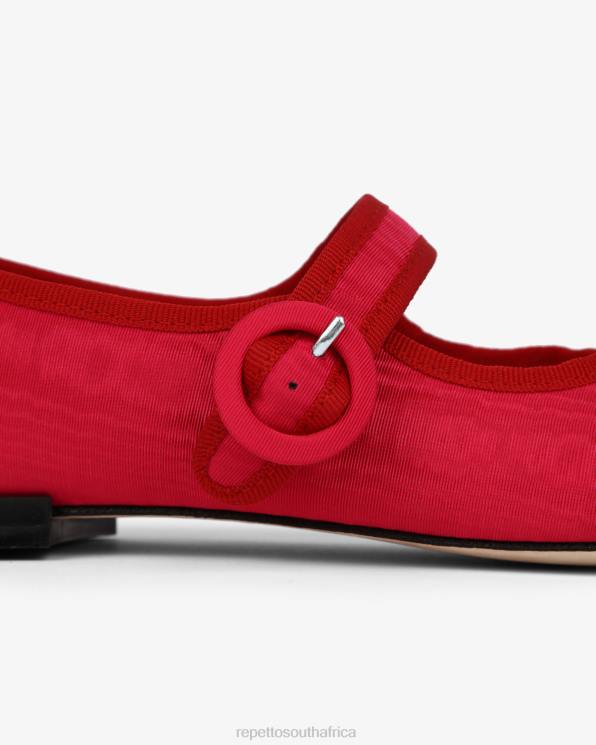 Footwear Repetto Georgia Mary Janes - Satin Raspberry Pink And Flammy Red Women 2T48167