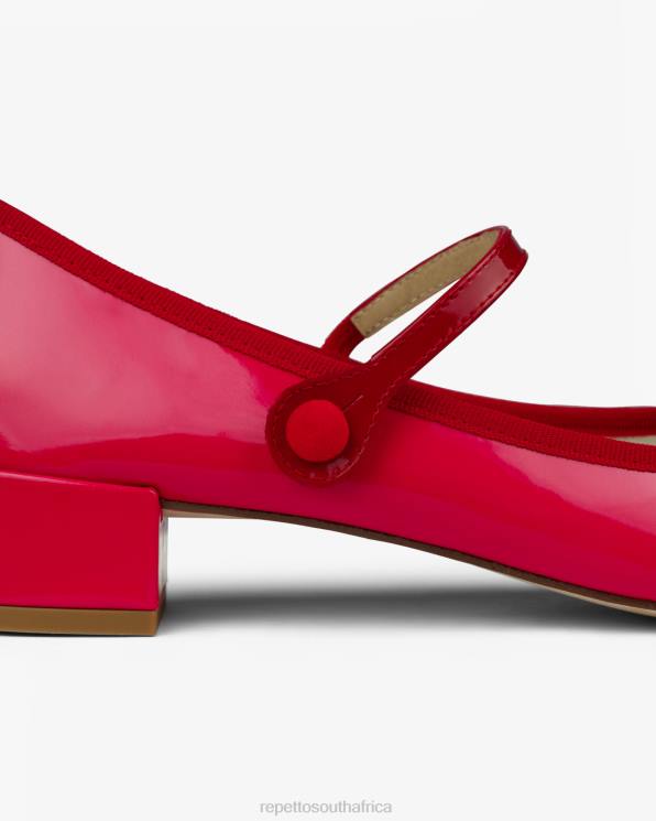 Footwear Repetto Rose Mary Janes Raspberry Pink And Flammy Red Women 2T48166