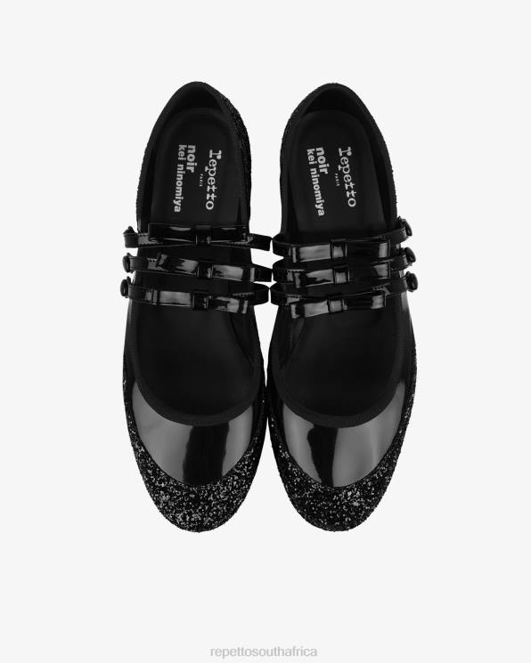 Footwear Repetto X Noir Kei Ninomiya - Glitter Platform Mary Janes Black Women 2T48160