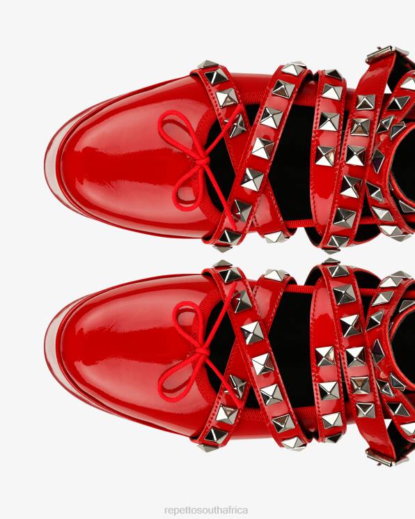 Footwear Repetto X Noir Kei Ninomiya - Platform Mary Janes With Ankle Strap Flammy Red Women 2T48180