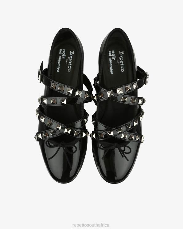 Footwear Repetto X Noir Kei Ninomiya - Platform Mary Janes With Studded Strap Black Women 2T48182