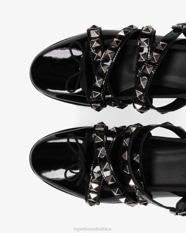 Footwear Repetto X Noir Kei Ninomiya - Platform Mary Janes With Studded Strap Black Women 2T48182