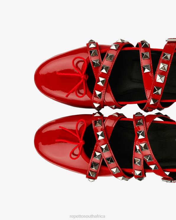 Footwear Repetto X Noir Kei Ninomiya - Platform Mary Janes With Studded Strap Flammy Red Women 2T48183
